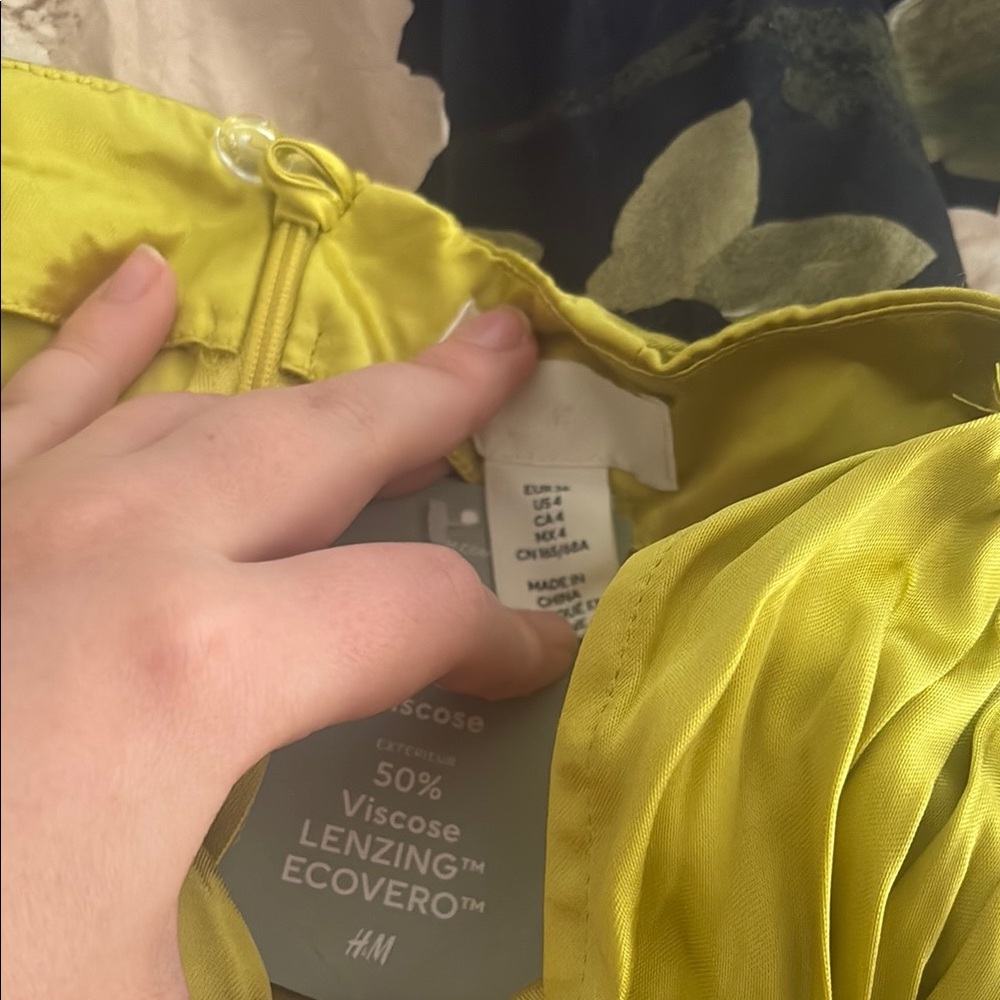 Bright Yellow Fringe Skirt - Picture 5 of 6